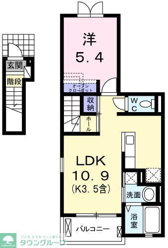 東京都羽村市栄町１ 小作駅 1LDK アパート 賃貸物件詳細