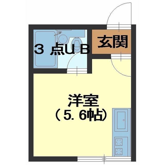 北海道函館市富岡町２ ワンルーム アパート 賃貸物件詳細