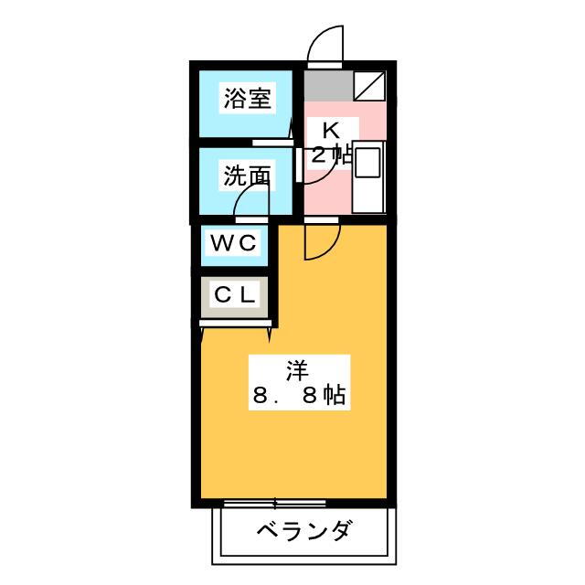 愛知県名古屋市西区坂井戸町 庄内緑地公園駅 1K アパート 賃貸物件詳細