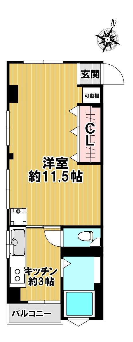 兵庫県神戸市中央区大日通２ 灘駅 1K マンション 賃貸物件詳細