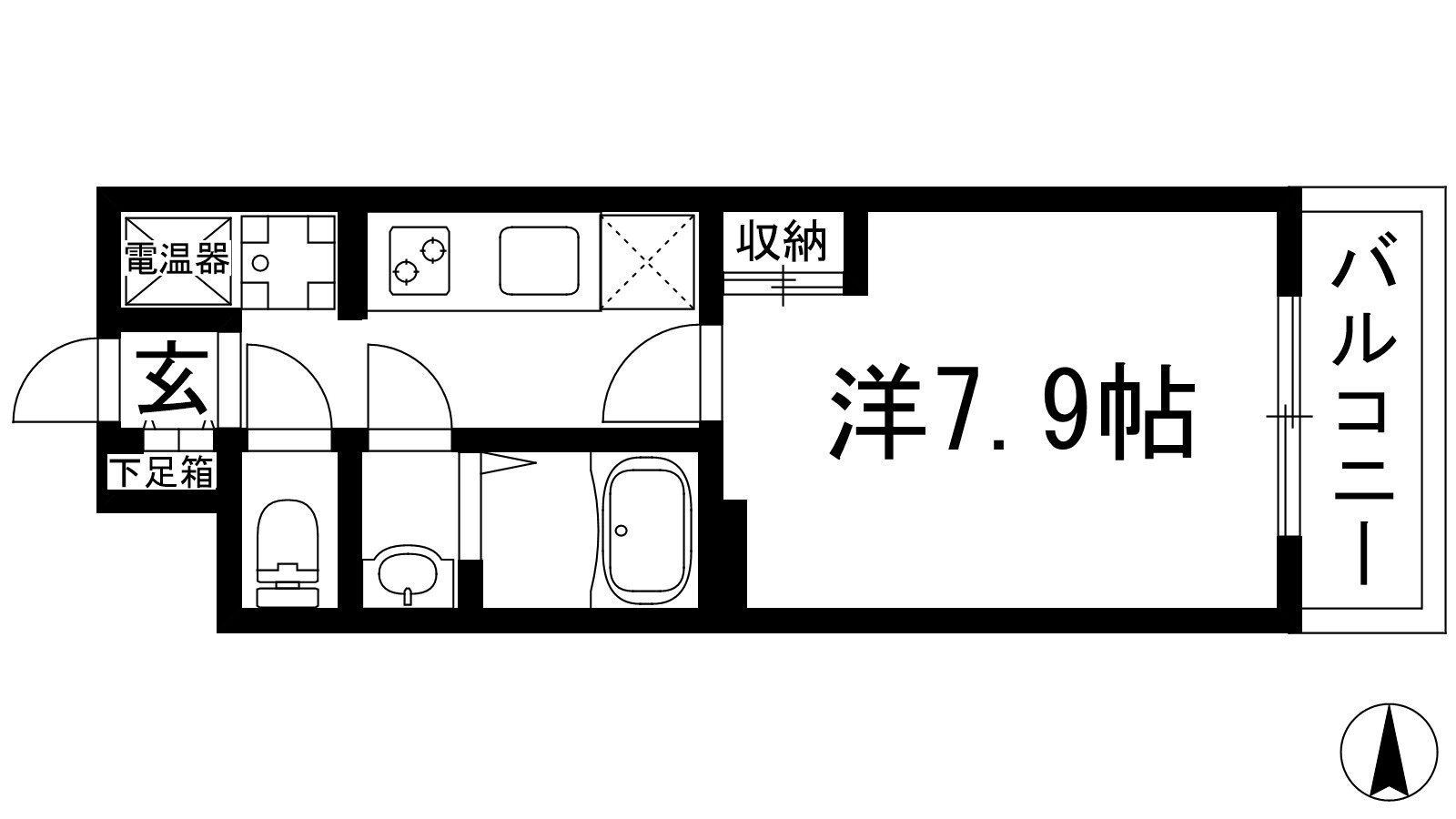 兵庫県宝塚市中筋４ 中山寺駅 1K マンション 賃貸物件詳細