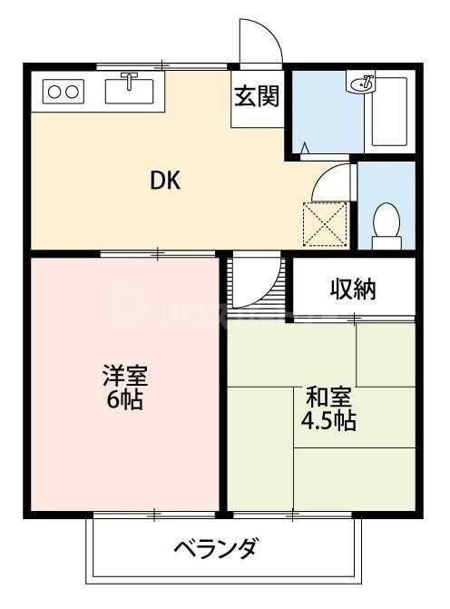 埼玉県さいたま市中央区上峰２ 与野本町駅 2DK アパート 賃貸物件詳細