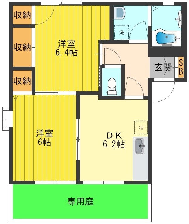 東京都東大和市仲原３ 武蔵大和駅 2DK アパート 賃貸物件詳細