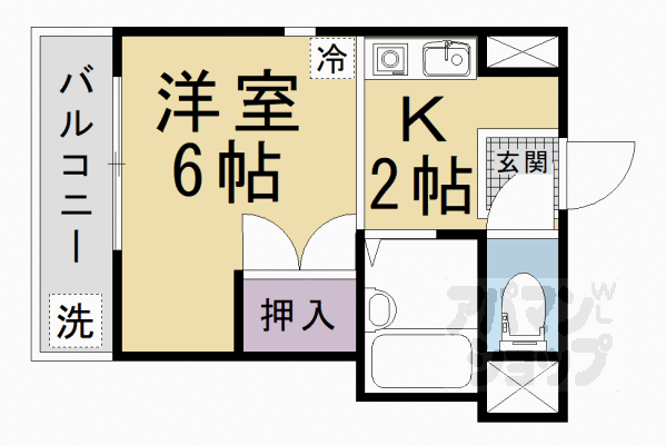 京都府京都市右京区宇多野福王子町 宇多野駅 1K マンション 賃貸物件詳細