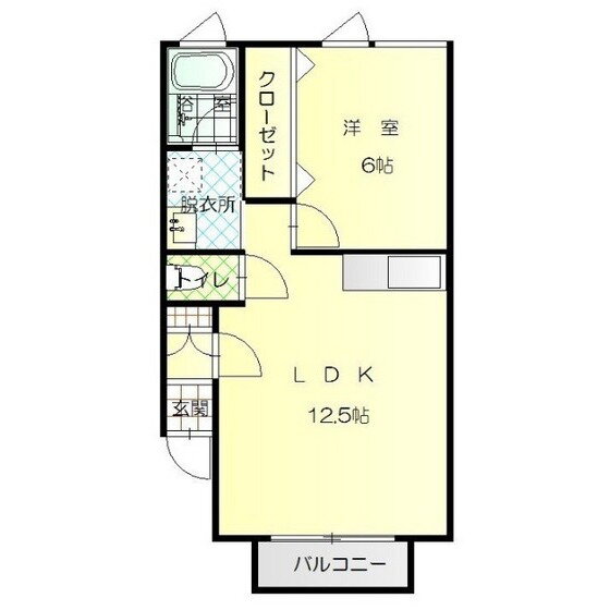 北海道函館市本通１ 1LDK アパート 賃貸物件詳細