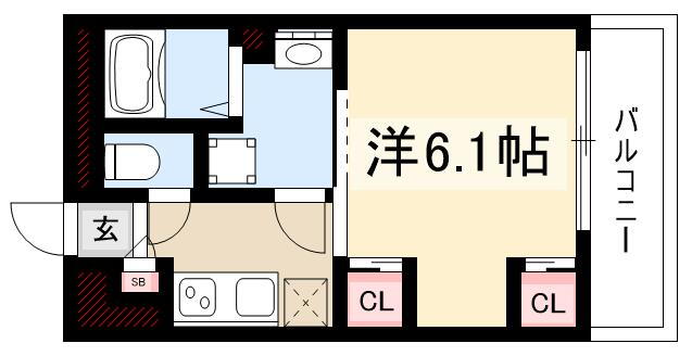リブリ・砂田橋 1階 1K 賃貸物件詳細