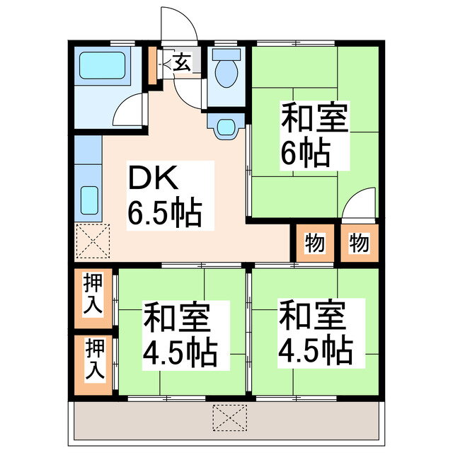 熊本県熊本市東区戸島西１ 3DK マンション 賃貸物件詳細