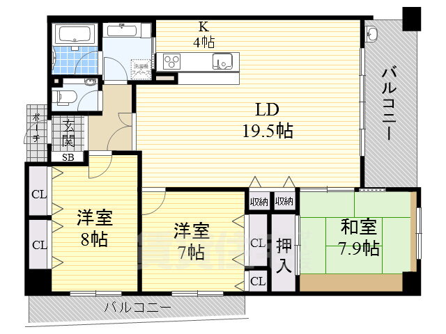 帝塚山松寿庵 3階 3LDK 賃貸物件詳細