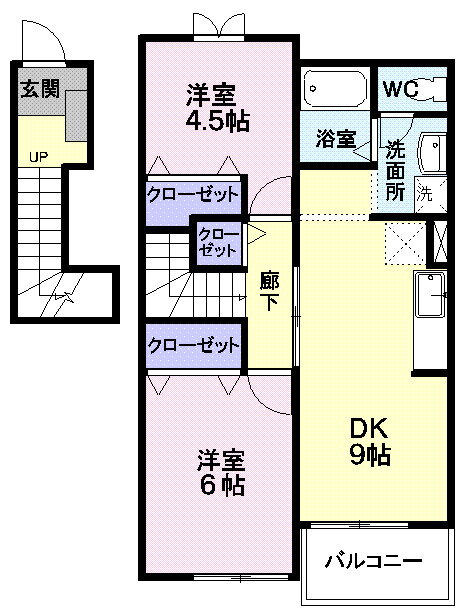 山形県山形市下条町３ 北山形駅 2DK アパート 賃貸物件詳細