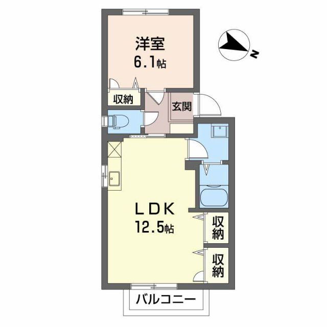 新潟県新潟市江南区横越中央２ 亀田駅 1LDK アパート 賃貸物件詳細