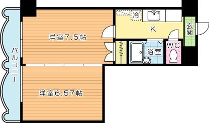 福岡県北九州市小倉北区片野４ 片野駅 2K マンション 賃貸物件詳細