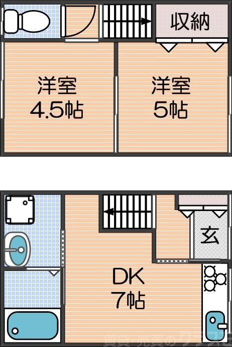 大阪府大阪市西成区玉出西２ 玉出駅 2DK 一戸建て 賃貸物件詳細