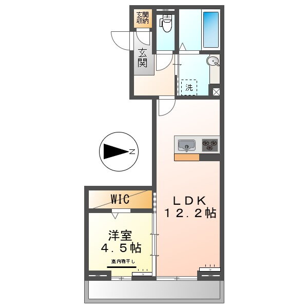 岡山県倉敷市浜ノ茶屋 倉敷駅 1LDK アパート 賃貸物件詳細