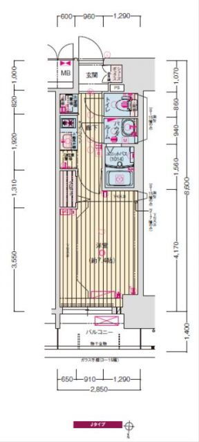 愛知県名古屋市中区葵１ 新栄町駅 1K マンション 賃貸物件詳細
