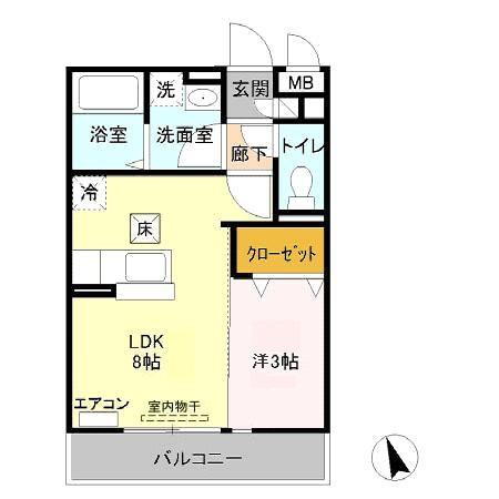 千葉県市川市新井１ 浦安駅 1DK アパート 賃貸物件詳細