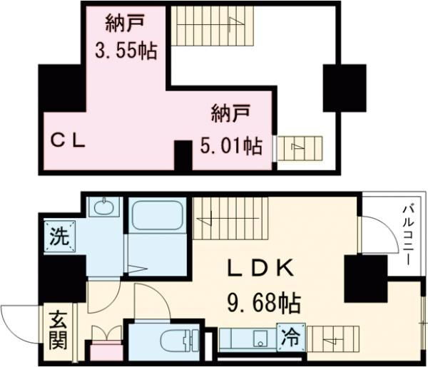 ＭｏｄｅｒｎＰａｌａｚｚｏ天神東グランＭ 3階 1LDK 賃貸物件詳細