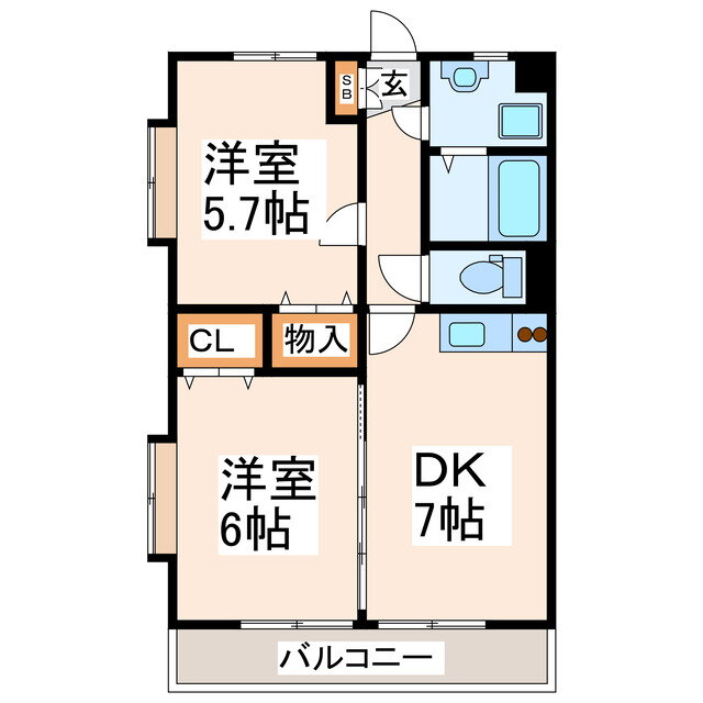 熊本県熊本市南区城南町下宮地 2DK マンション 賃貸物件詳細