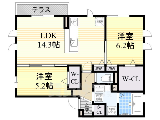 大阪府堺市西区草部 富木駅 2LDK アパート 賃貸物件詳細