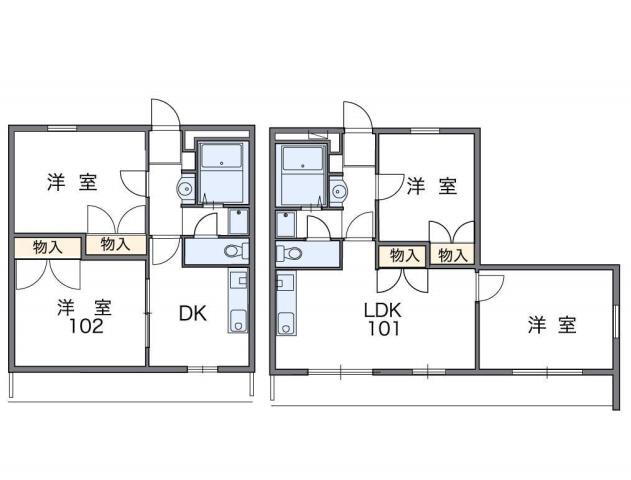 山口県下関市王司本町５ 長府駅 2DK アパート 賃貸物件詳細