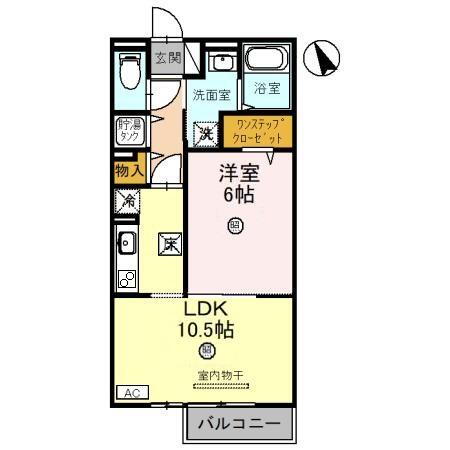 滋賀県長浜市平方町 長浜駅 1LDK アパート 賃貸物件詳細