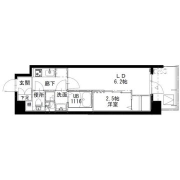 兵庫県姫路市福中町 山陽姫路駅 1DK マンション 賃貸物件詳細