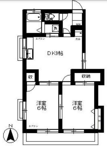 東京都小平市学園西町２ 一橋学園駅 2LDK アパート 賃貸物件詳細