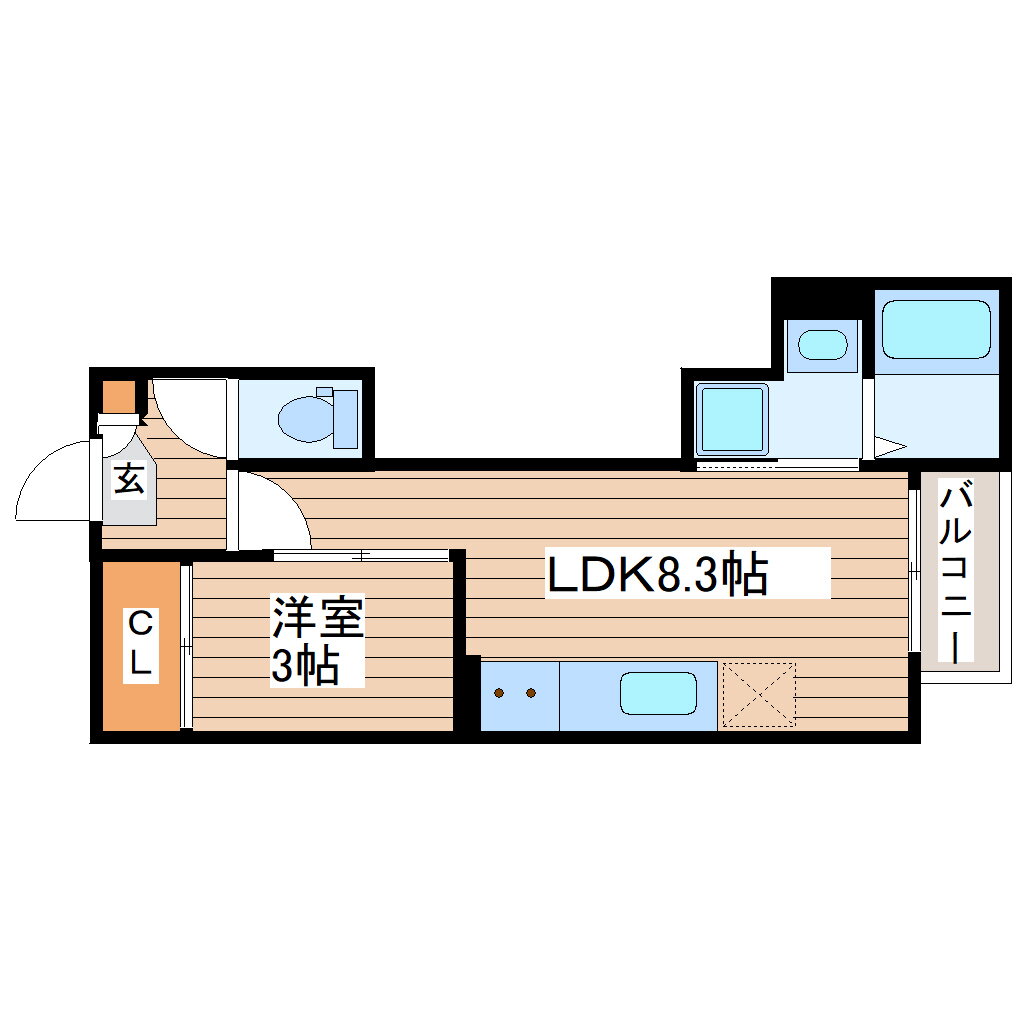 宮城県仙台市青葉区台原４ 台原駅 1LDK アパート 賃貸物件詳細