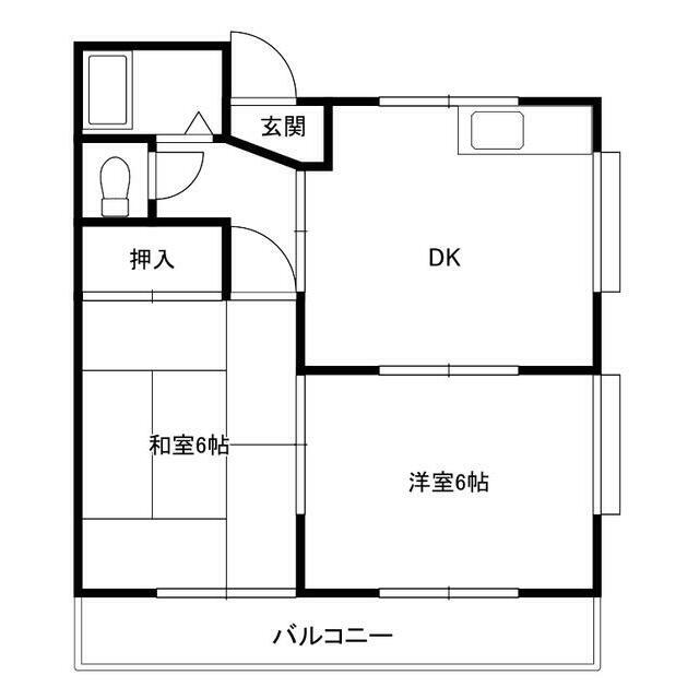 神奈川県平塚市諏訪町 平塚駅 2DK マンション 賃貸物件詳細
