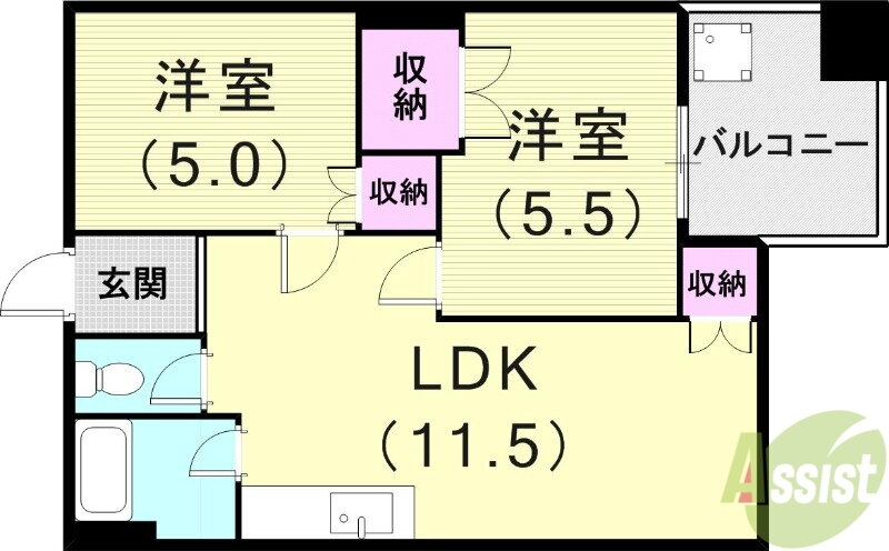 兵庫県神戸市東灘区岡本２ 岡本駅 2LDK マンション 賃貸物件詳細