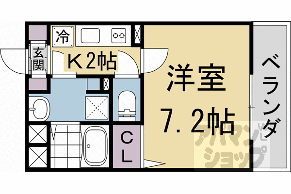 京都府京都市東山区一橋野本町 京都駅 1K マンション 賃貸物件詳細
