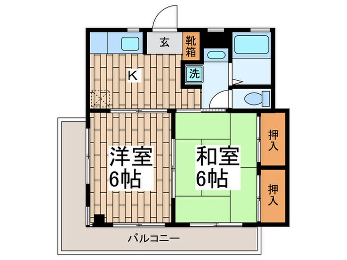 東京都大田区大森中２ 大森町駅 2K マンション 賃貸物件詳細