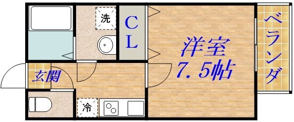 ブルージュ高殿 2階 1K 賃貸物件詳細