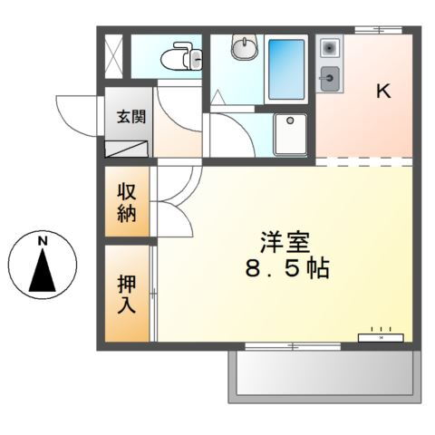 愛知県豊橋市小池町 小池駅 1K アパート 賃貸物件詳細