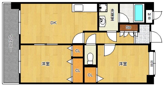 福岡県福岡市東区松島３ 貝塚駅 2DK マンション 賃貸物件詳細