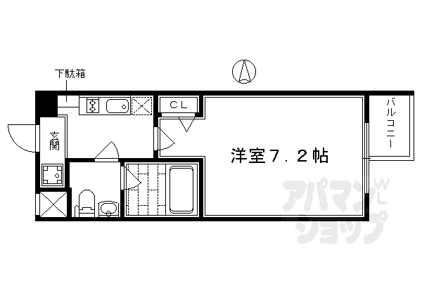 京都府京都市下京区塩竈町 五条駅 1K マンション 賃貸物件詳細