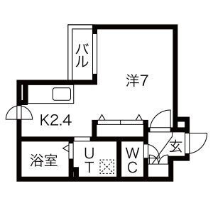 北海道札幌市豊平区豊平四条８ 学園前駅 1K マンション 賃貸物件詳細