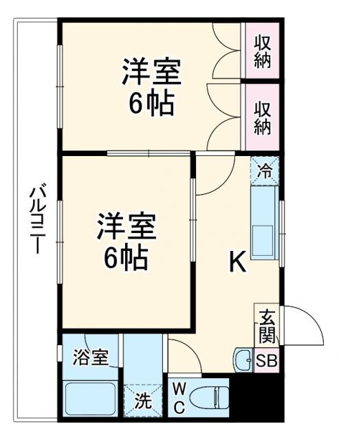 千葉県千葉市花見川区南花園２ 新検見川駅 2K マンション 賃貸物件詳細