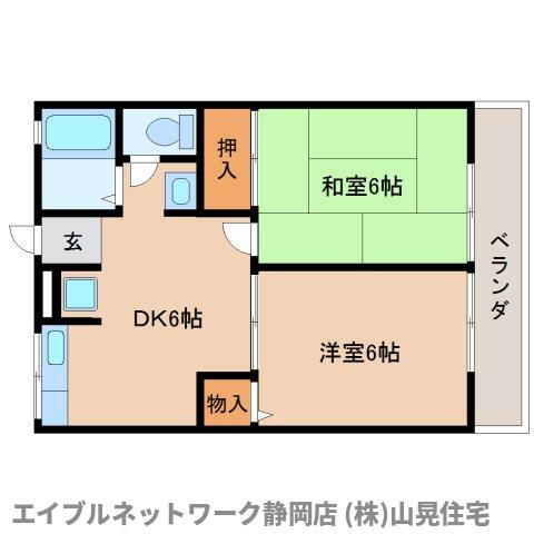 ラ・メールＡ 1階 2DK 賃貸物件詳細