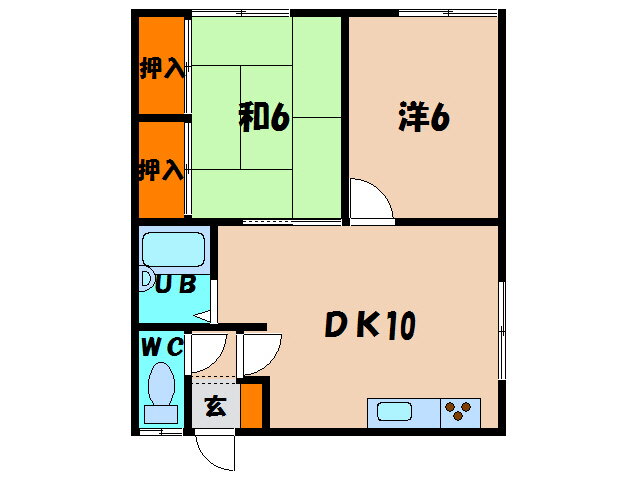 北海道函館市昭和３ 2DK アパート 賃貸物件詳細