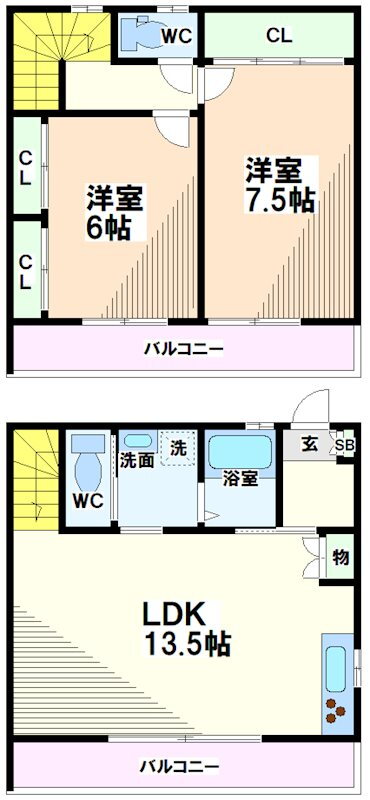 東京都国分寺市東元町３ 国分寺駅 2LDK 一戸建て 賃貸物件詳細