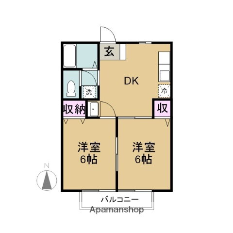 岐阜県大垣市新長松３ 大垣駅 2DK アパート 賃貸物件詳細