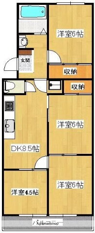 香川県高松市桜町１ 栗林駅 4DK マンション 賃貸物件詳細