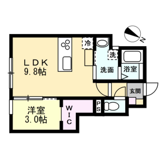 富山県富山市弥生町１ 奥田中学校前駅 1LDK アパート 賃貸物件詳細