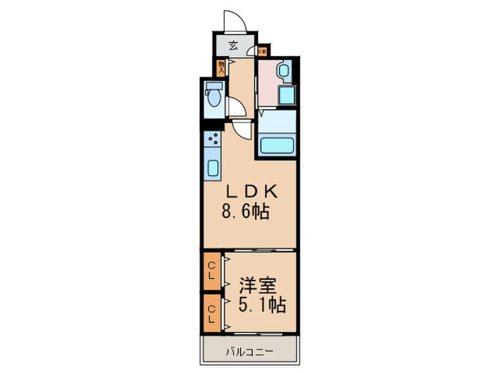 大阪府大阪市西淀川区福町２ 福駅 1LDK アパート 賃貸物件詳細