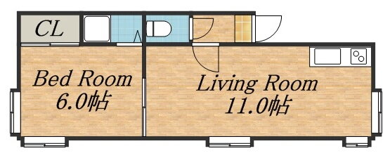 北海道札幌市西区発寒三条２ 発寒南駅 1LDK アパート 賃貸物件詳細