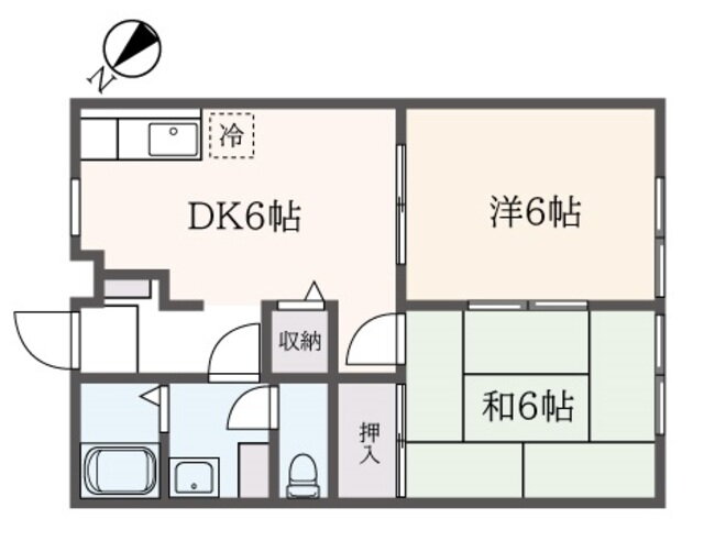 神奈川県横浜市保土ヶ谷区釜台町 上星川駅 2DK アパート 賃貸物件詳細