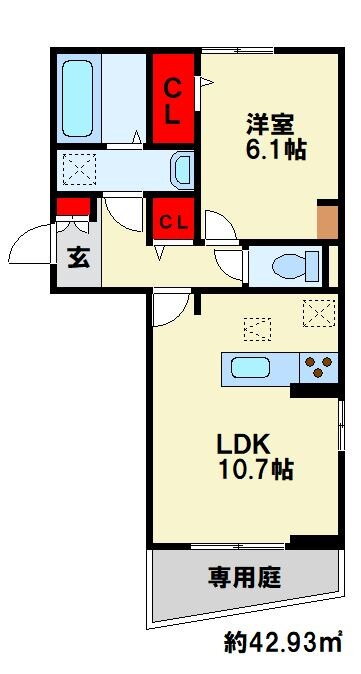 福岡県行橋市行事２ 行橋駅 1LDK アパート 賃貸物件詳細