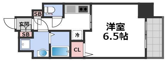 レオンコンフォート上本町 13階 1K 賃貸物件詳細