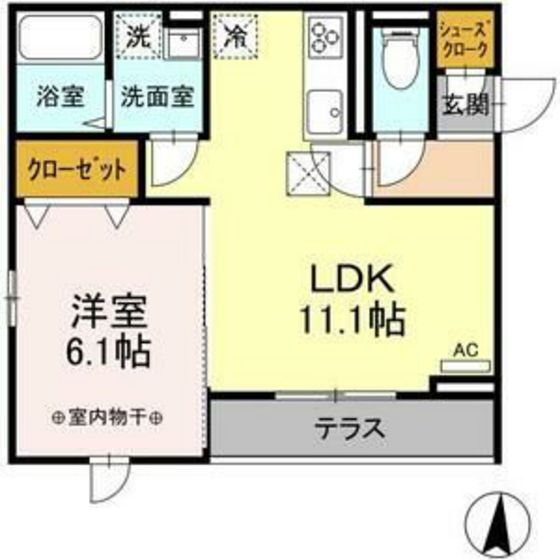 ＤーＲＯＯＭ柏木３丁目 1階 1LDK 賃貸物件詳細