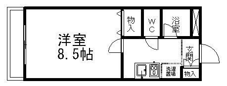 プリヴェール植田 1階 1K 賃貸物件詳細